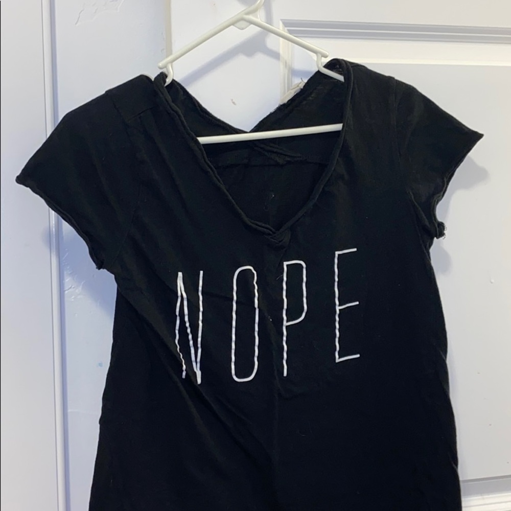 Black “Nope” Tee